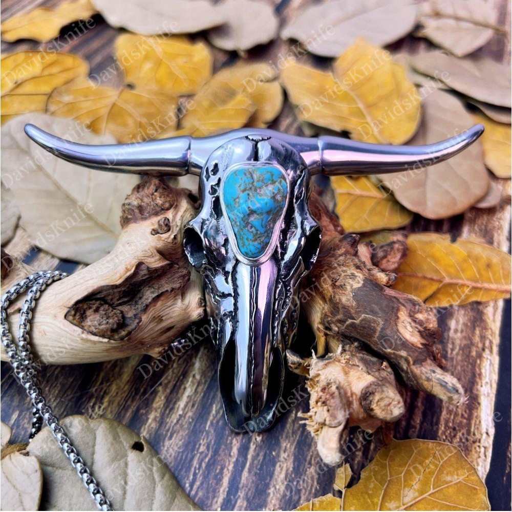 Turquoise Longhorn Skull