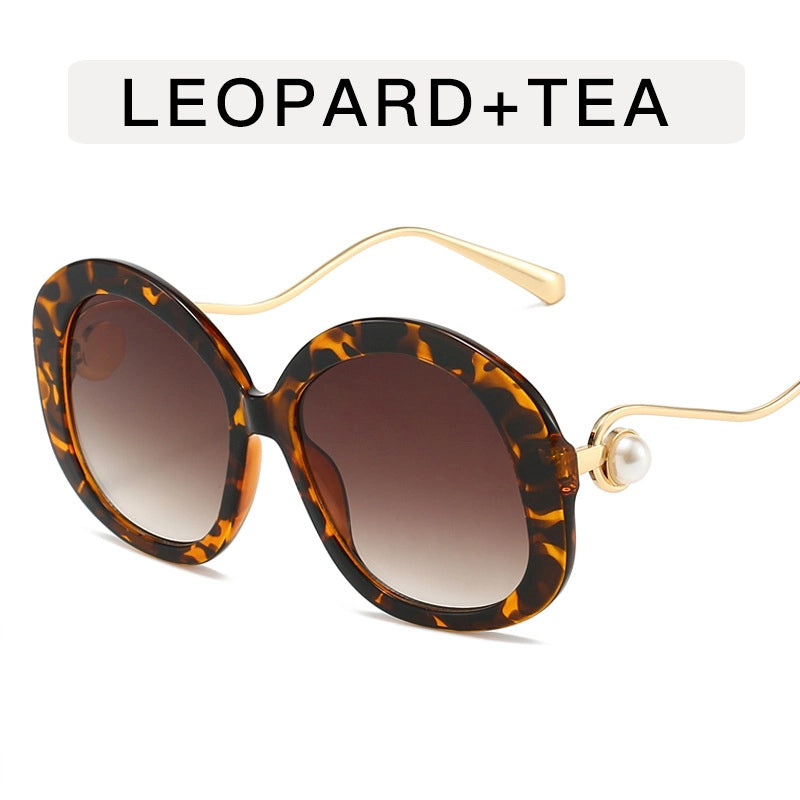 Vacation Minimalist Color Block Ac Round Frame Full Frame Women’s Sunglasses