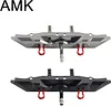 AMK Aluminum Rear Bumper with RC Trailer Hitch for 1/10 Crawler TRX4 Defender Bronco Upgrade Parts
