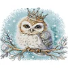 Crowned Owl-14CT Stamped Cross Stitch 27*22cm/10.63*8.66in tapestrymarket