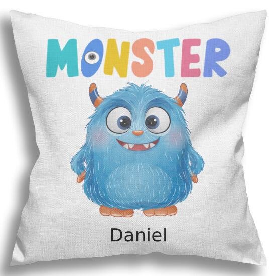 Little Monsters Personalized Pillow Cover
