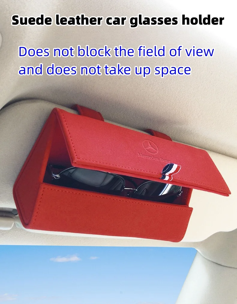 Car logo storage glasses case