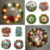 DIY Diamond Painting Hanging Wreath Kit Home Door Decor(Include Chain and Lamp Belt)