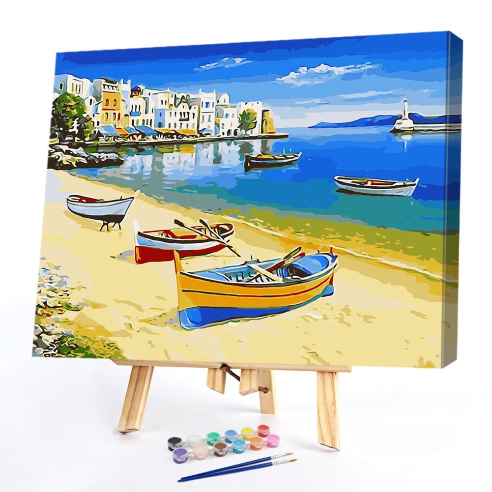 

40*50CM - Paint By Numbers - Boat, 501 Original