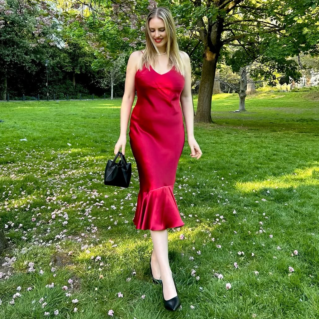 100 Silk Halter Neck Dress Sleeveless For Cocktail Party REAL SILK LIFE