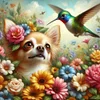 Diamond Painting-DIY Full Round Drill Bird Dog(40*40CM)