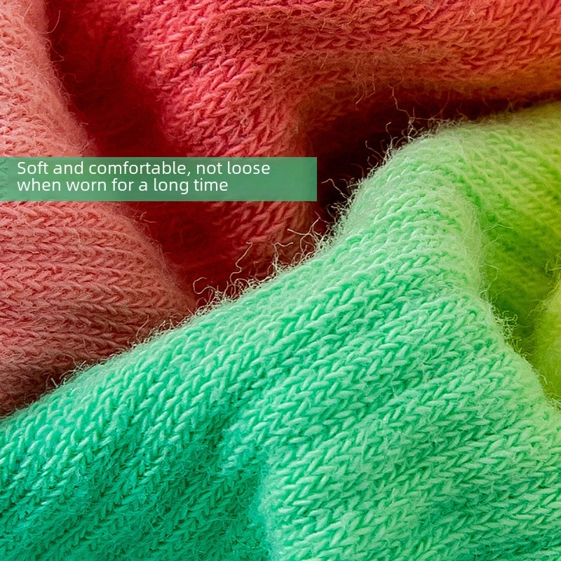 Simple Autumn And Winter Gradient Yoga Women’s Socks Non-slip Sports Socks Girls’ Pilates Mid-calf Socks Direct Sales