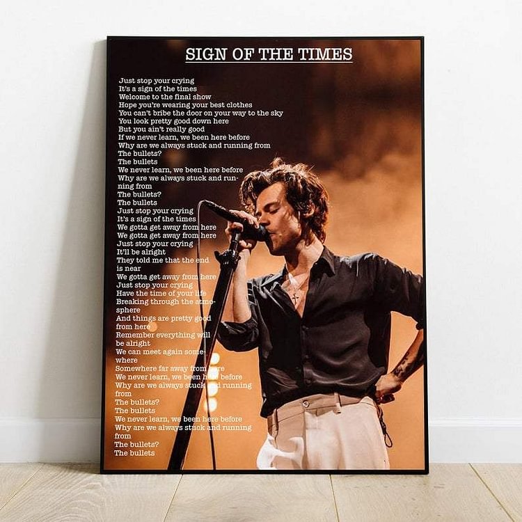 Harry Styles Sign of the Times Canvas Wall Art