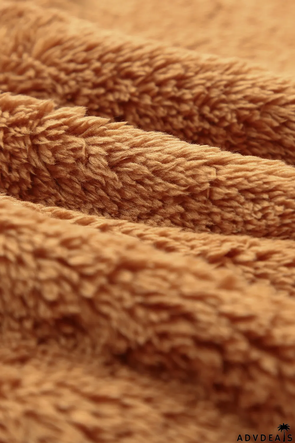 Zip Up Sherpa Coat With Pocket