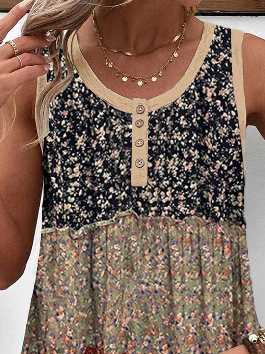 Women Half Sleeve V-neck Solid Color Dress