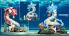 1/20 Scale World Zukan Evolution of Gyarados Set & Poliwrath Set & Politoed - Pokemon Resin Statue - VS Studio