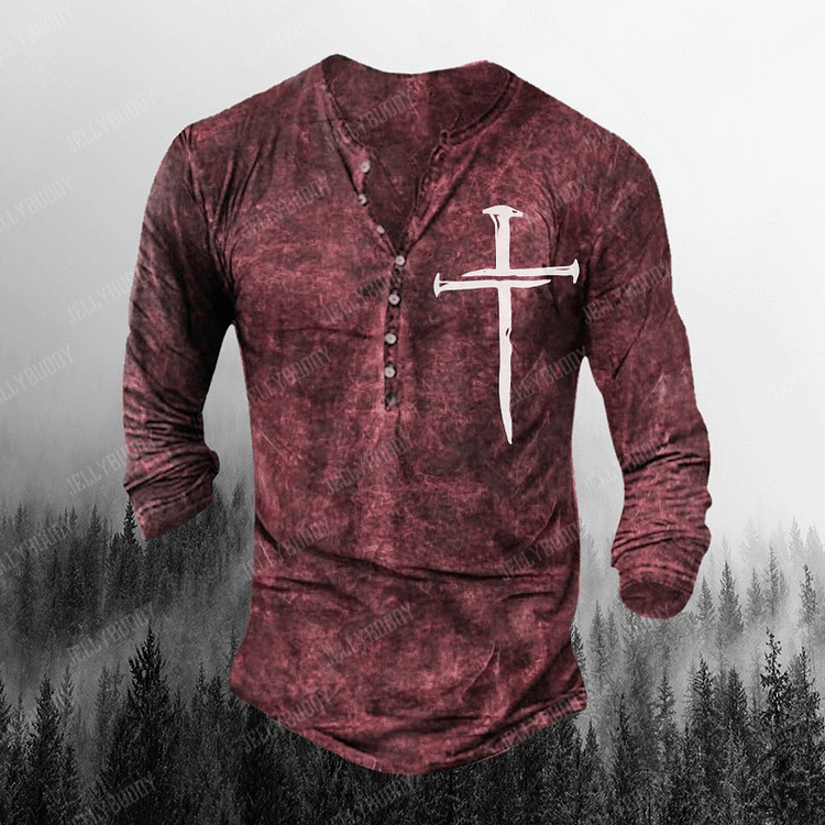【Buy 1 Get 1 Free】Mens Outdoor Creative Long Sleeve T-Shirt