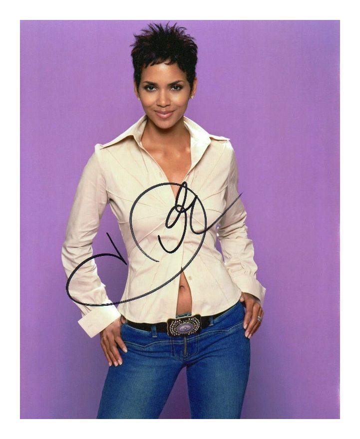 HALLE BERRY AUTOGRAPHED SIGNED A4 PP POSTER Photo Poster painting PRINT 2