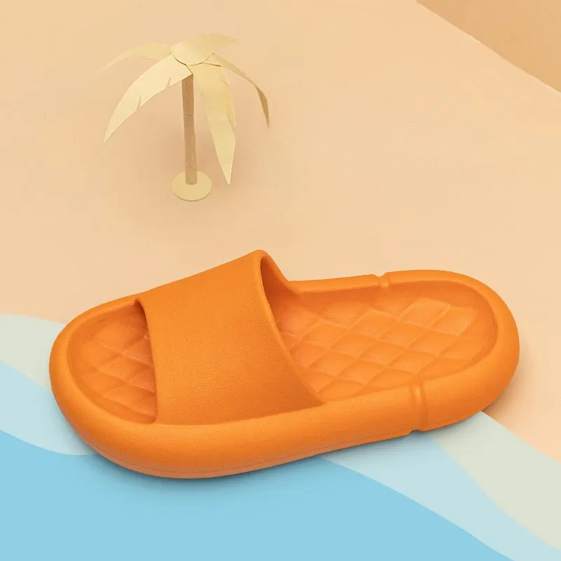 Platform Slippers Women Men Slides Indoor Women Shoes Bathroom EVA Shower Home Slipper Soft Pool Summer Beach Sandals