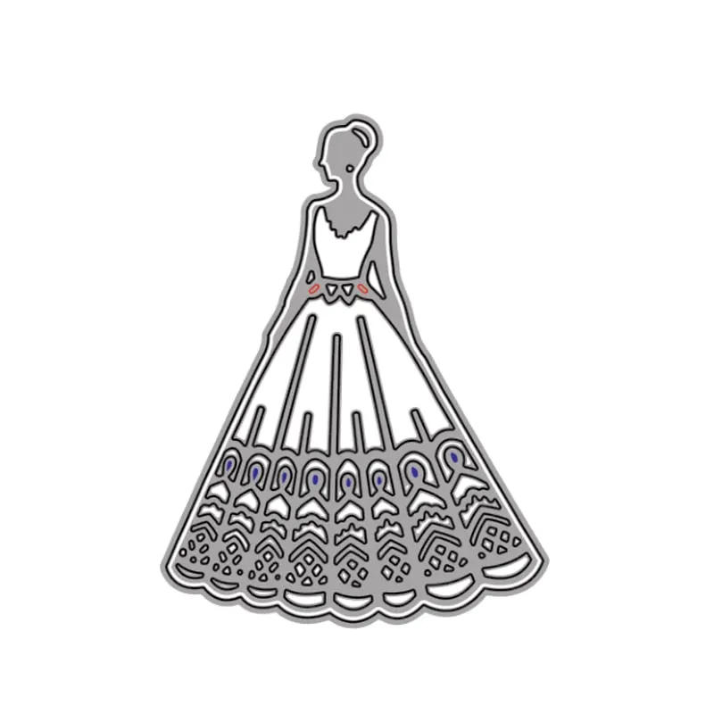 Beautiful Bride Princess Metal Cutting Dies for DIY Scrapbook Embossing Album Paper Card Craft Folder Decorative 2021 New