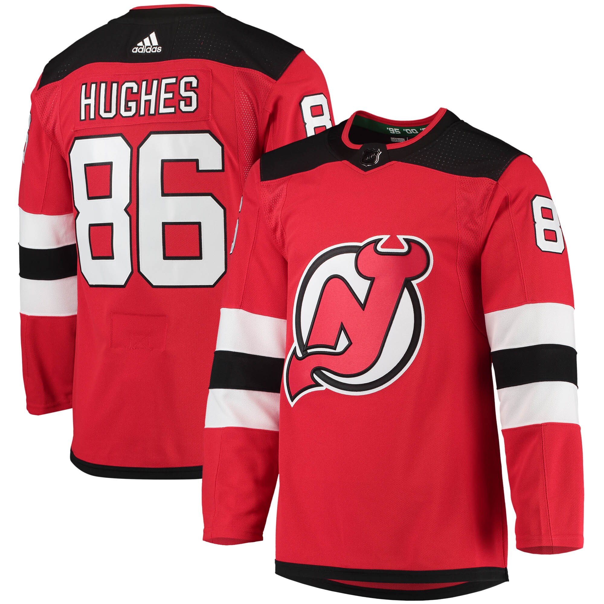 Jack Hughes New Jersey Devils  Home Primegreen    Jersey – Red mysite