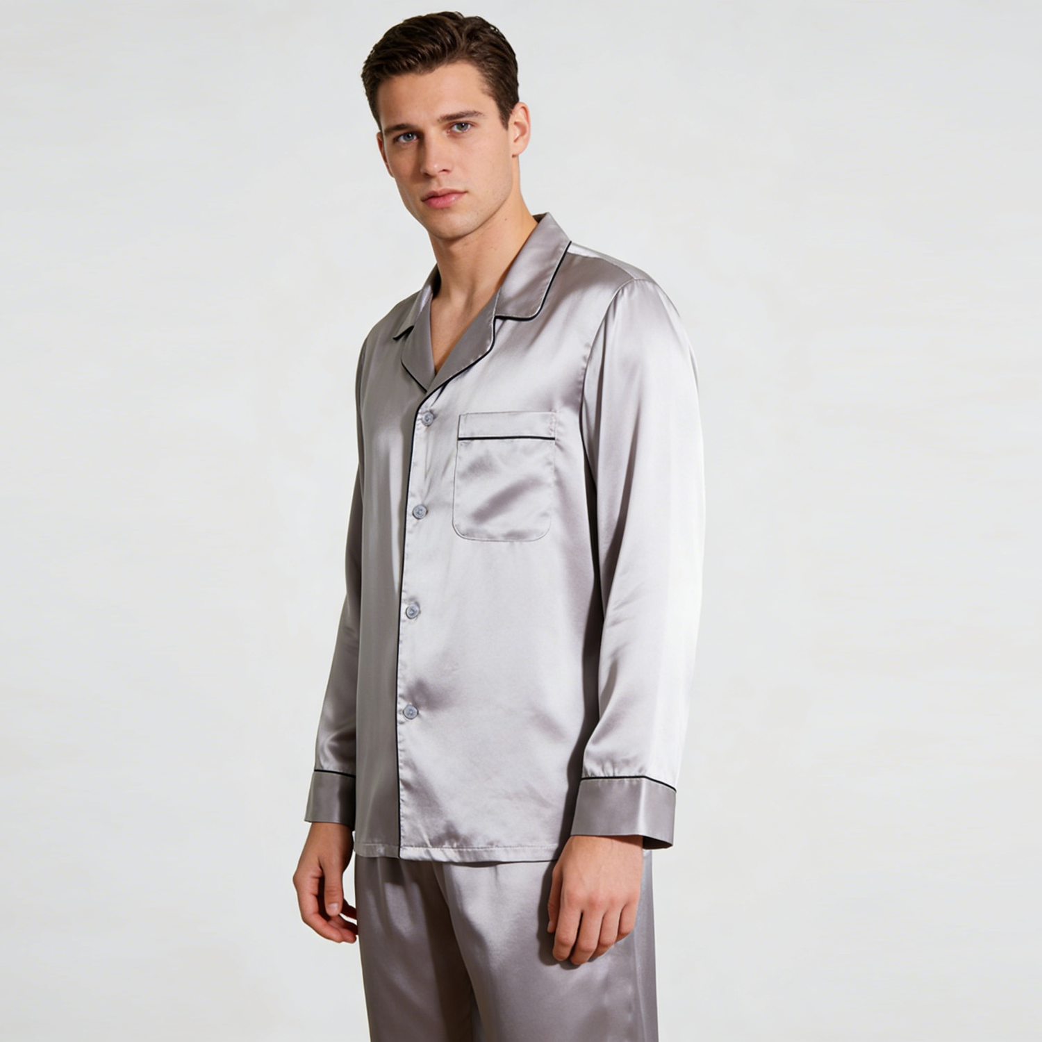 Men's Romantic Vibes Silk Pajamas REAL SILK LIFE