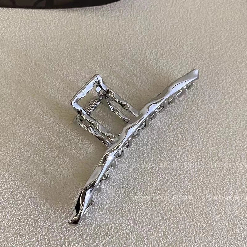 Casual Minimalist Women’s Star Solid Color Alloy Metal Hollow Out Hair Clip Hairpin Hair Claws