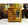 Vintage collection classic hand-made simulation furniture double door cabinet music box jewelry cabinet jewelry box