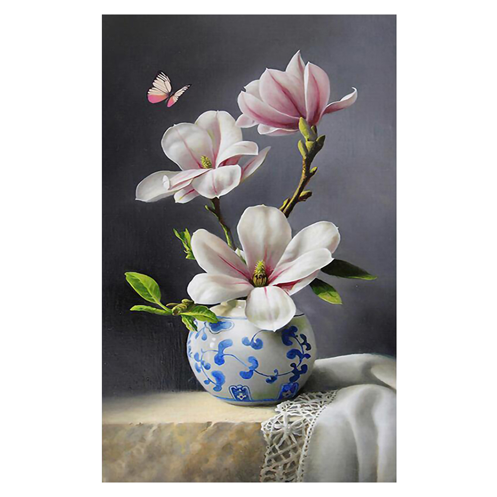 

Magnolia Vase - 11CT Stamped Cross Stitch - 50*80CM, 501 Original