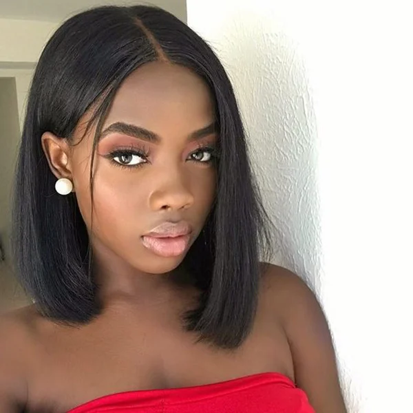 WEQUEEN "Mia" Poker Straight Bob Lace Front Wig Flawless Hairline