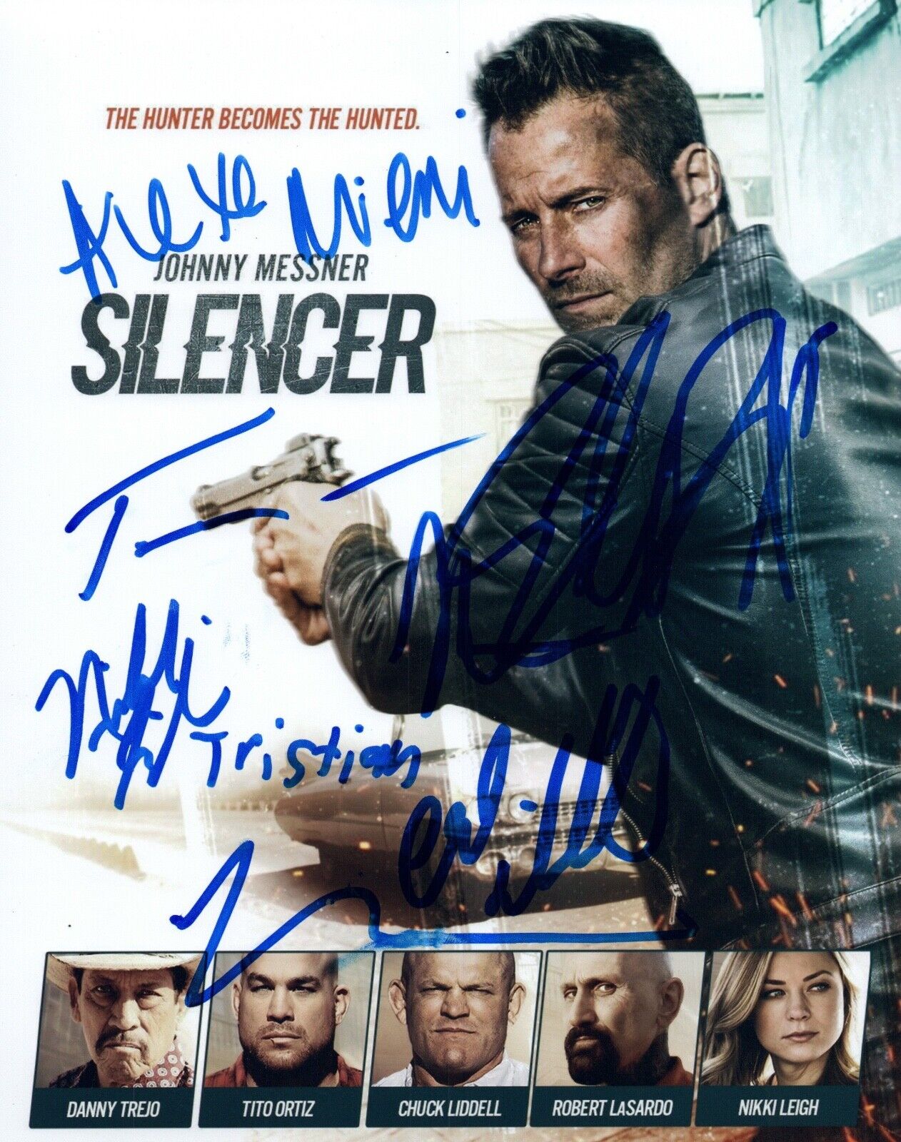 SILENCER 2018 Movie Cast Signed Autographed 8x10 Photo Poster painting x7 Chuck Liddell COA