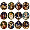 12pcs/set DIY Diamond Special Shape Pearl Art Hanging PET Christmas Tree Ornament Kit