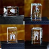 3D Laser Etched Brain Glass Cube Anatomy Diagram, Medical Crystal Inner Carving Ornaments K9 Crystal Cube Heart Lung Skeleton Teeth Brain Anatomy Stereogram