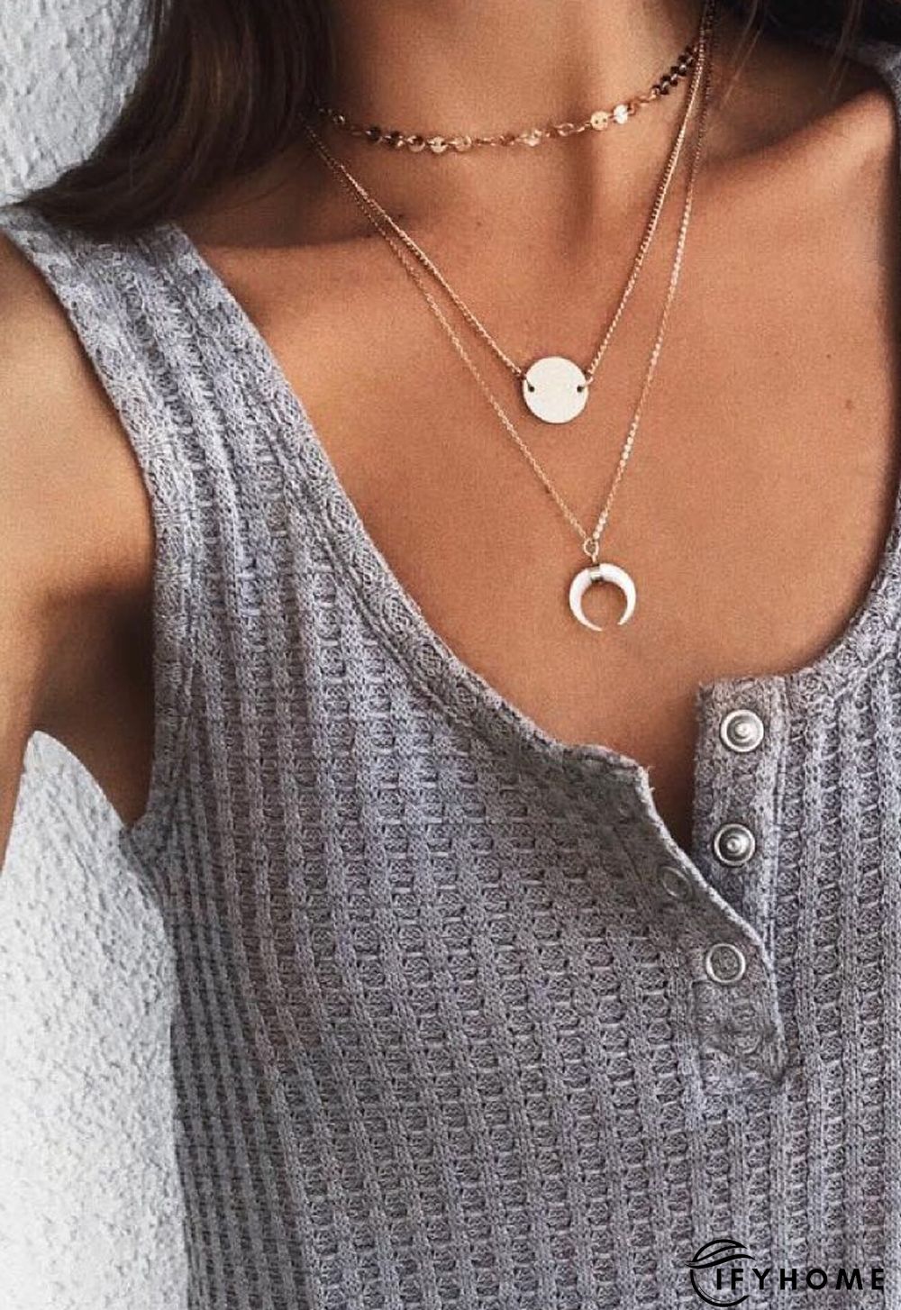 Casual Solid Sleeveless T-shirt | IFYHOME