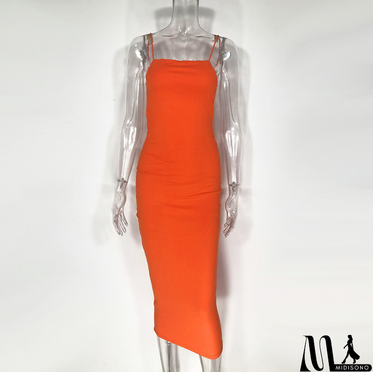 MidiSono - Sexy Halter Sling Bag Hip Dress