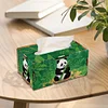 Panda 5d bricolage diamant peinture &agrave; la main porte-mouchoirs en bois bo&icirc;te &agrave; mouchoirs artisanat