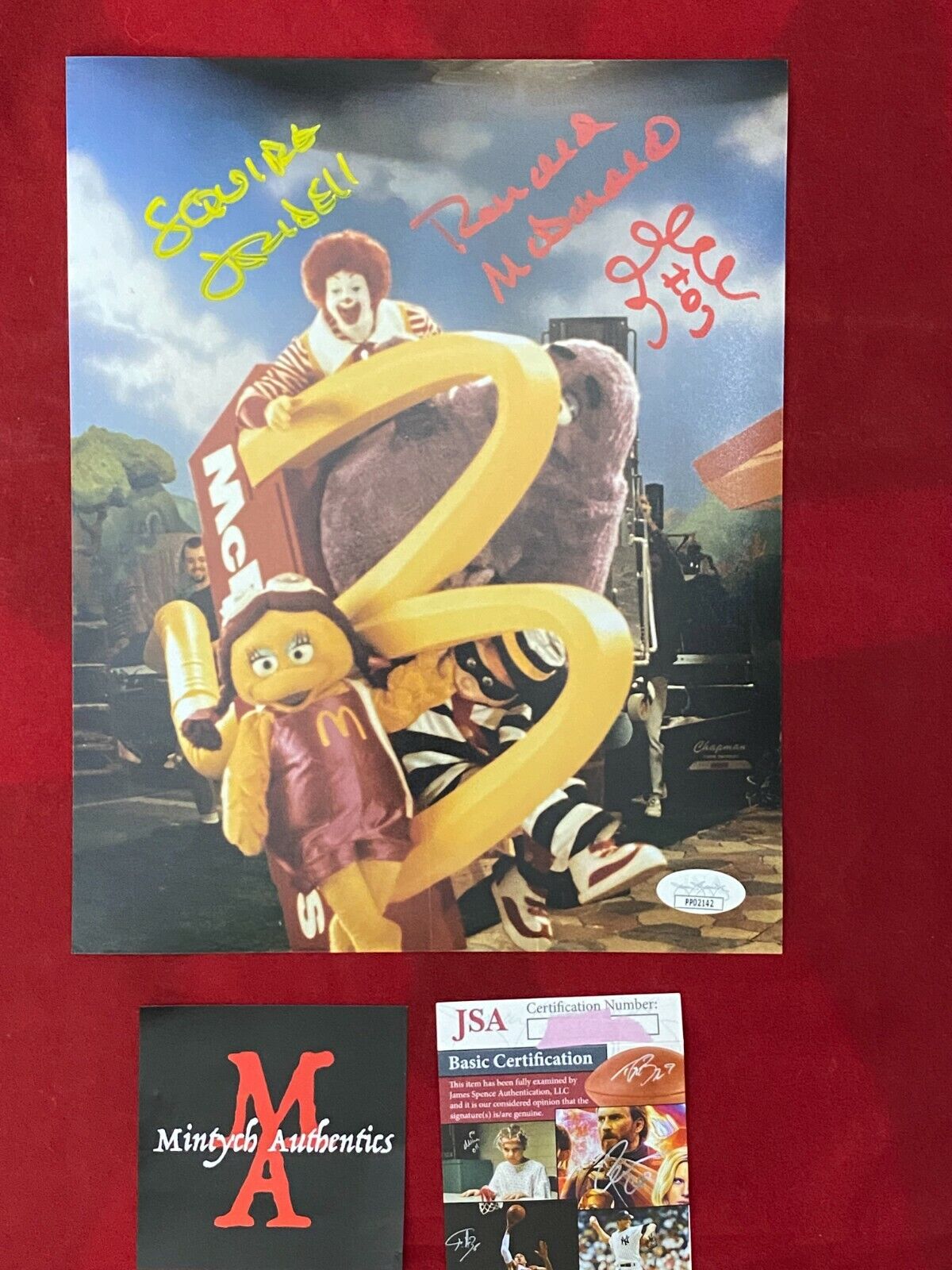 SQUIRE FRIDELL AUTOGRAPHED SIGNED 8x10 Photo Poster painting! MCDONALD'S! RONALD MCDONALD! JSA!