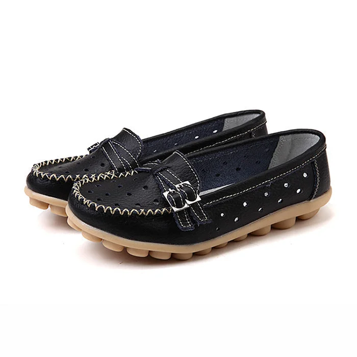 Breathable Leather Loafers shopify Stunahome.com