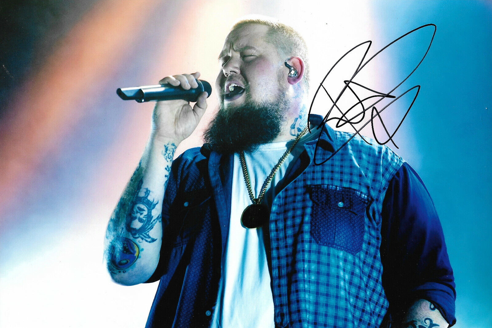 Rag`N`Bone Man signed 8x12 inch Photo Poster painting autograph