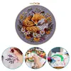 Foxes-DIY Embroidery Kit with Pattern Cotton Threads Needles Hoop 30*30cm/11.81*11.81in tapestrymarket