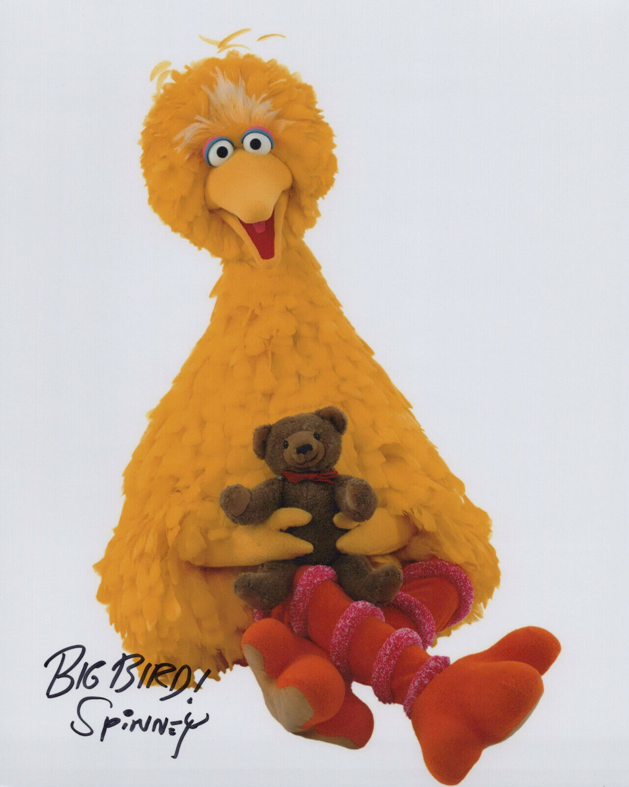 Caroll Spinney (Big Bird Sesame Street) signed 8x10 Photo Poster painting