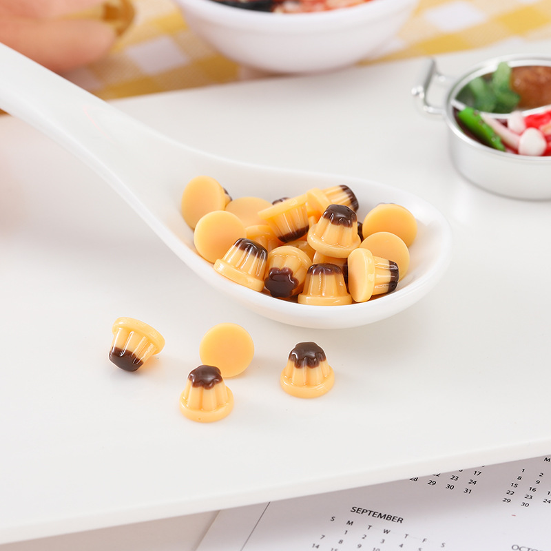 Tiny Pudding Resin Charms