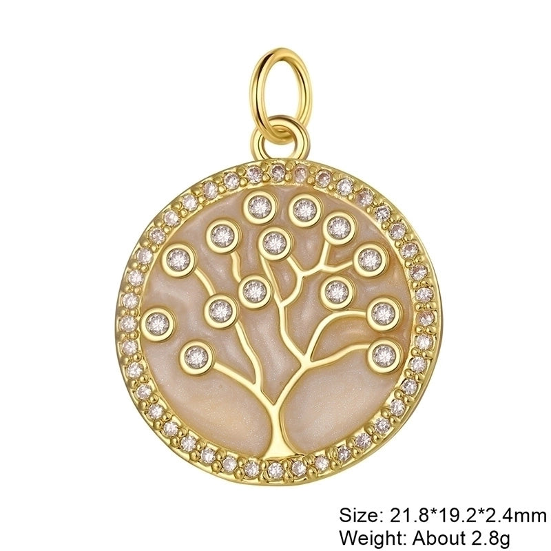 Classic Style Heart Shape Copper Plating Inlay Zircon 18k Gold Plated White Gold Plated Charms Jewelry Accessories