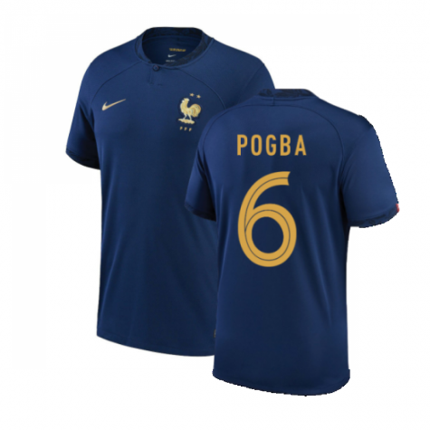 France Paul Pogba 6 Home Shirt Kids & Junior Minikit World Cup 2022