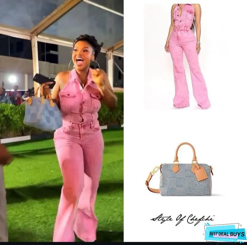 Women's Denim Fashion Sexy Backless Lapel With Jumpsuits