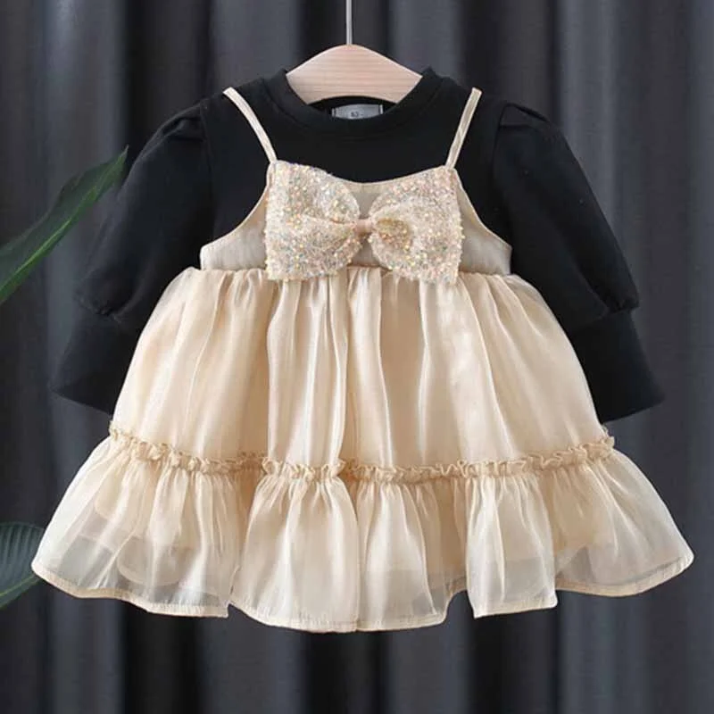 2022 Winter Warm Casual Princess Girls Dress Christmas Party Long Sleeve Cardigan knitted kids Dresses For Girls 6yrs vestidos