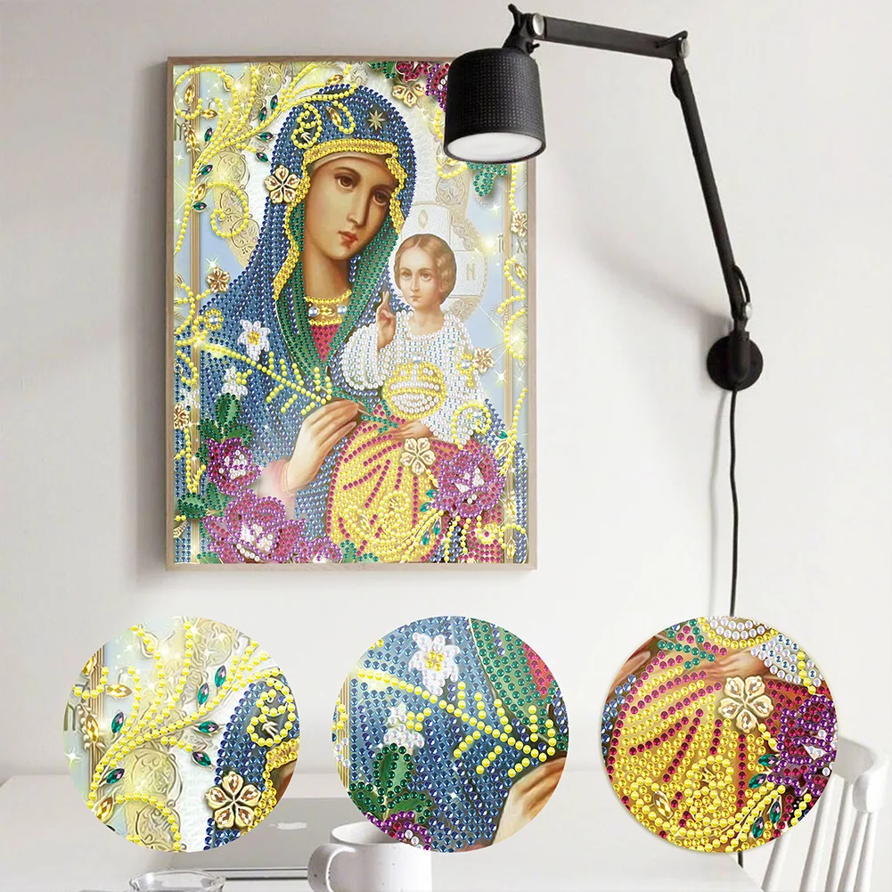 Diamond Painting - Partial Special Shaped Drill - Religious(25*30cm)