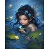 >SALE<Full Embroidery Eco-cotton Thread 11CT Print Butterfly Fairy Cross Stitch50x60cm