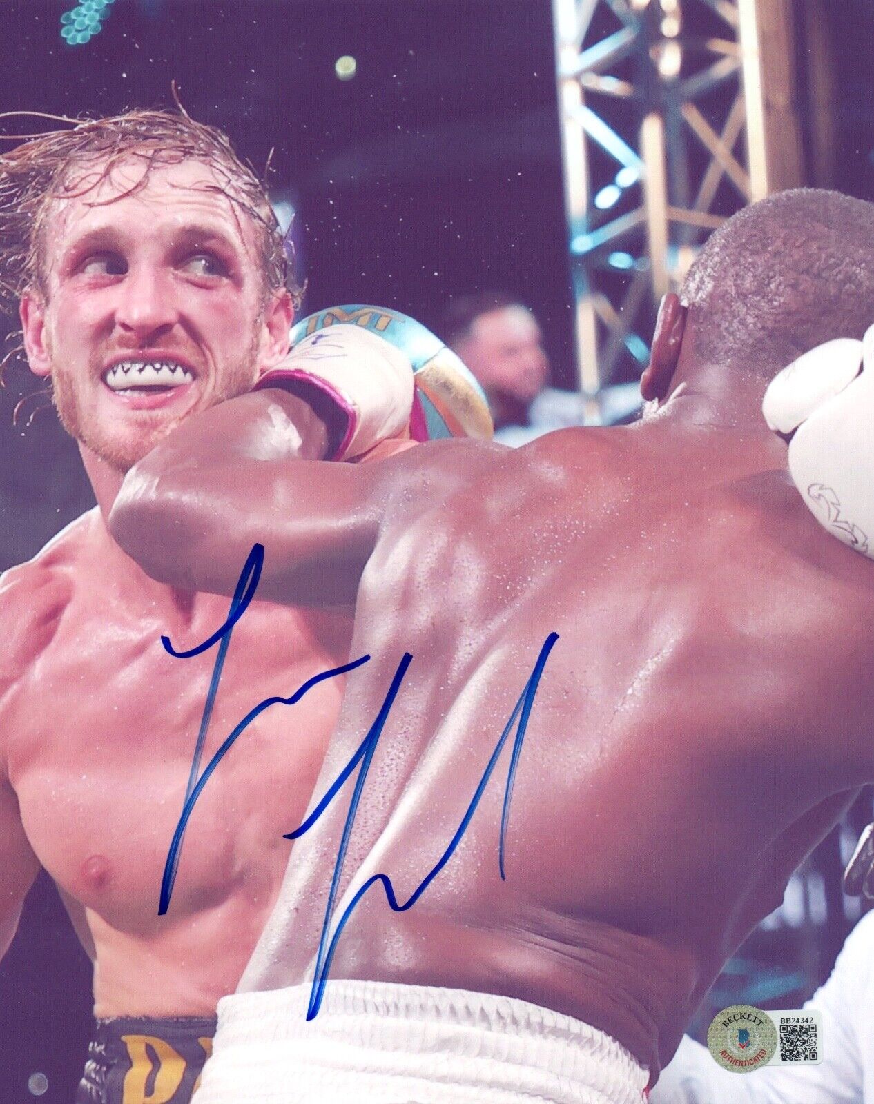 Logan Paul Signed Autographed 8x10 Photo Poster painting Mayweather Boxer Boxing Beckett BAS COA