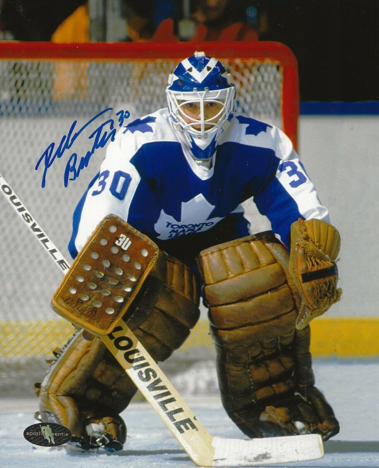 Allan Bester signed Toronto Maple Leafs 8x10 Photo Poster painting autographed