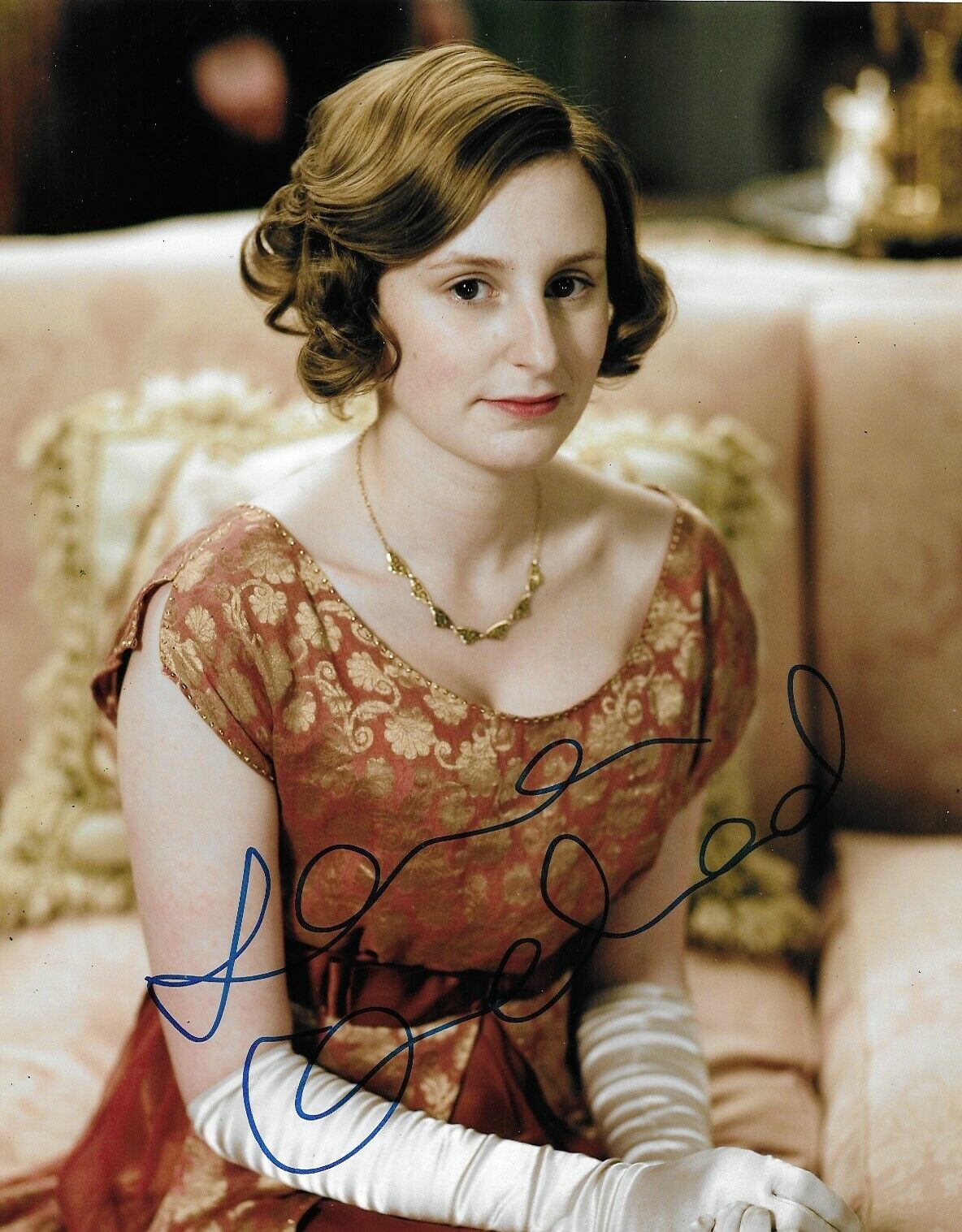 Laura Carmichael Signed Downton Abbey 10x8 Photo Poster painting AFTAL