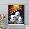40x50cm halloween fant&ocirc;me 5d bricolage plein per&ccedil;age rond diamant peinture kit d&eacute;coration int&eacute;rieure
