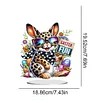 (US Only)2D Flat Easter Rabbit DIY Desktop Diamond Art Kits Easter Rabbit Fun Home Decor