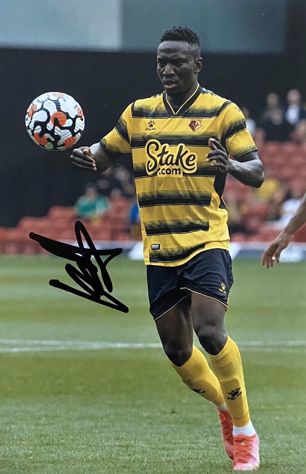 Peter Etebo Genuine Hand Signed Watford 6X4 Photo Poster painting 2