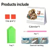 2026 Calendar Diamond Painting Kit DIY Diamond Art Desk Calendar for Home Office